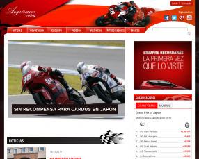 Argi�ano Racing. Web del Equipo de Moto2 Argi�ano Racing.