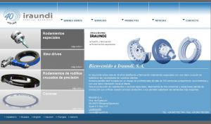 Iraundi. Empresa dedicada a la fabricaci�n de Rodamientos Especiales y de Coronas Rotativas, Reductoras y de Orientaci�n.