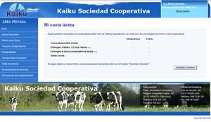 Cooperativa Kaiku. Central lechera con la misi�n de ofrecer al consumidor productos saludables de calidad y origen garantizado.