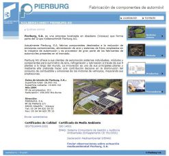 Pierburg. Fabricante de componentes de autom�vil.