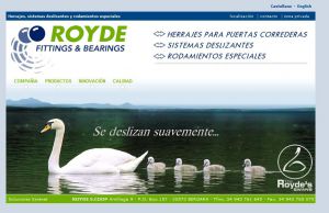 Royde. Herrajes, sistemas deslizantes y rodamientos especiales.
