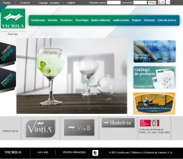 Vicrila. Fabricaci�n y venta de copas y vasos para el profesional y el hogar, para el mercado Espa�ol e Internacional.