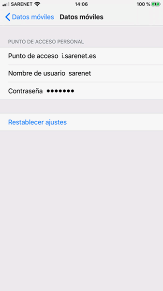 Iphone segundo APN