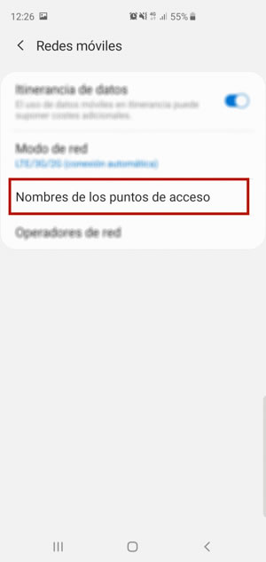 Samsung VPN APN paso 4