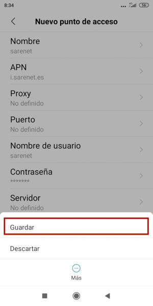 Xiaomi VPN APN paso 7